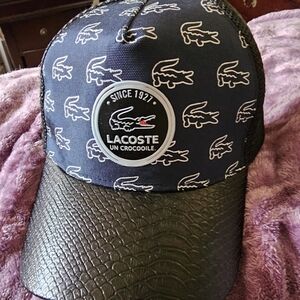 Lacoste Navy and Black Men's Hat